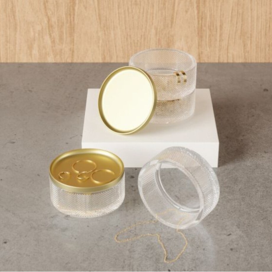 Pojemnik na biżuterię (szklany) Tesora Umbra