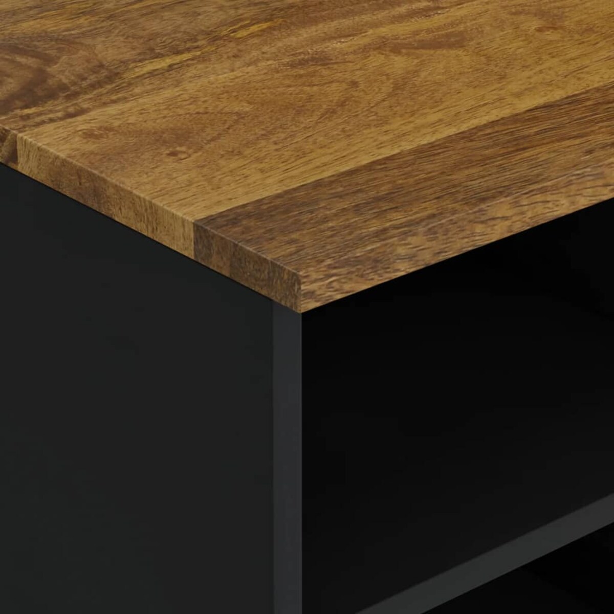 vidaXL Szafka RTV, 100x33x46 cm, mango i materiał drewnopochodny