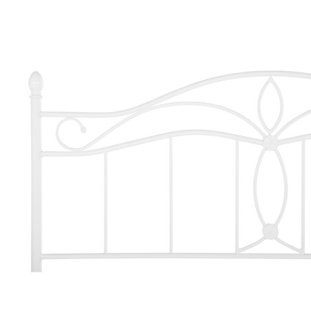 Łóżko metalowe 180 x 200 cm białe ANTLIA