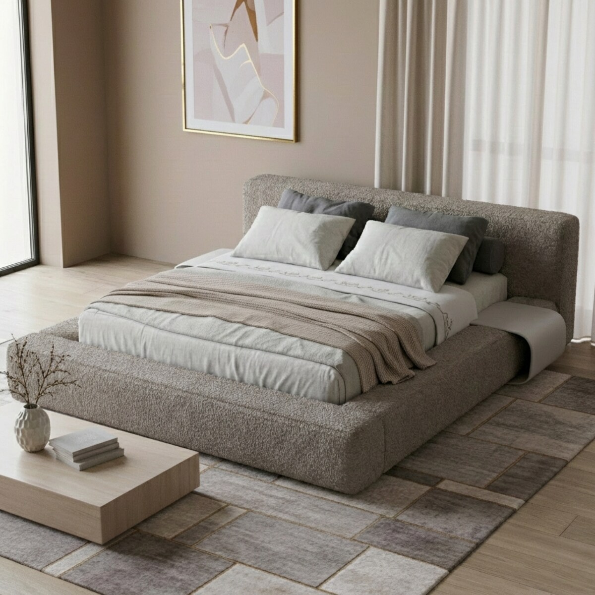 Łóżko Tapicerowane Imperio 140X200 Stelaż Pojemnik Na Pościel Abriamo 03