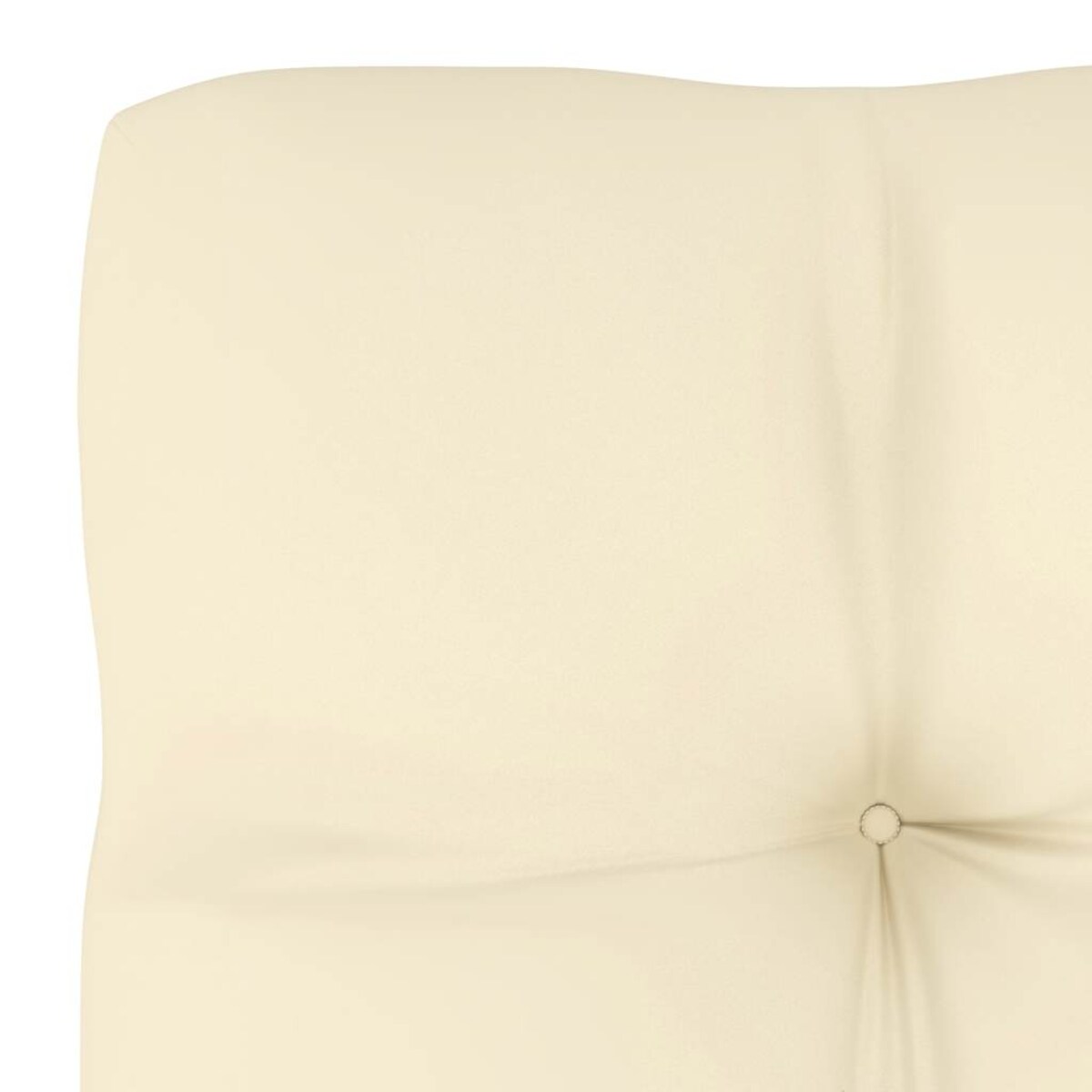 vidaXL Ogrodowe siedzisko środkowe z kremowymi poduszkami, lita sosna