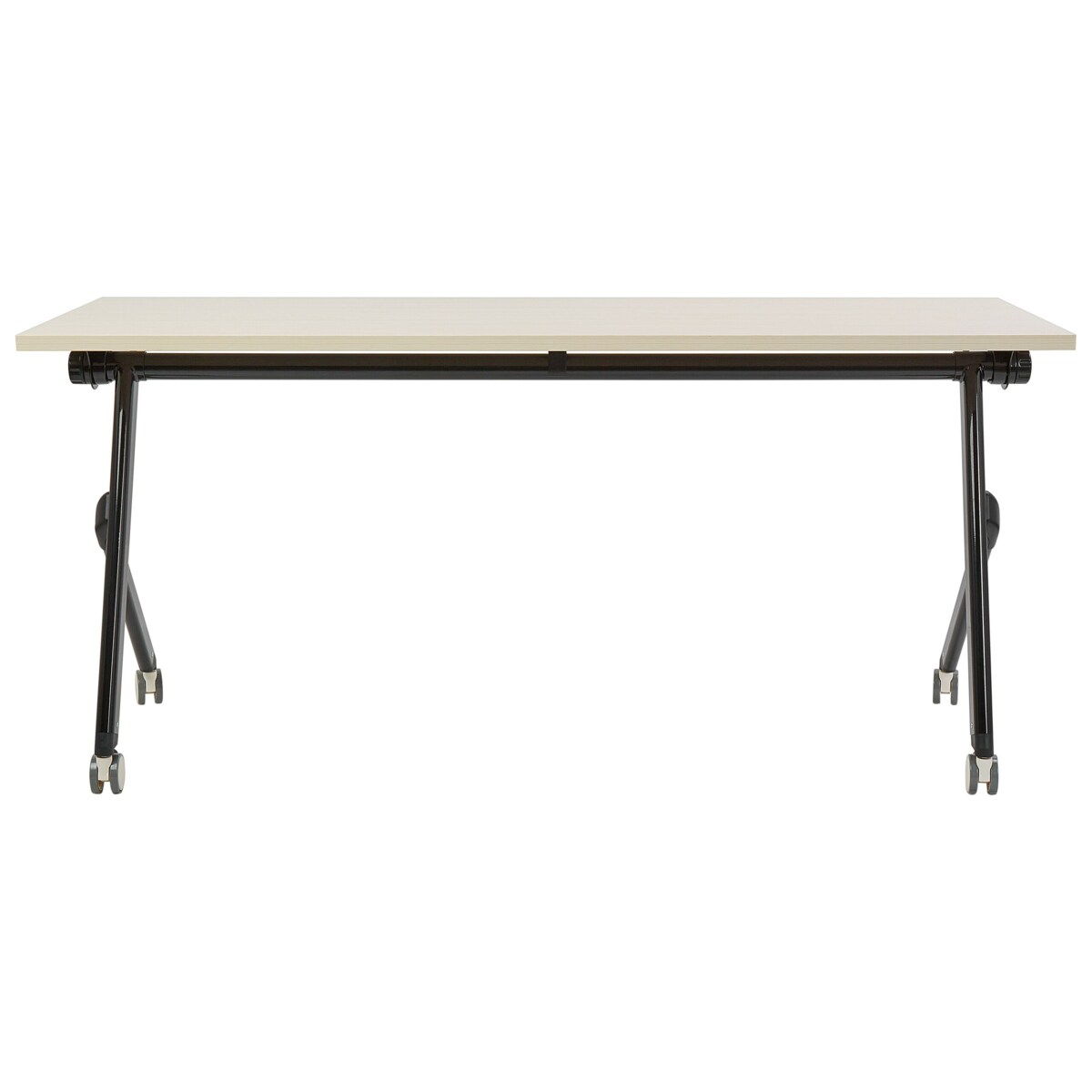 Składane biurko BENDI Jasnobrązowy 160 cm 60 cm Z kółkami