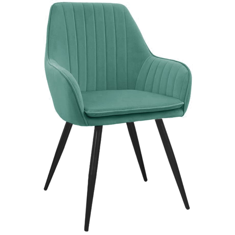 Krzesło tapicerowane welurowe fotel do salonu jadalni