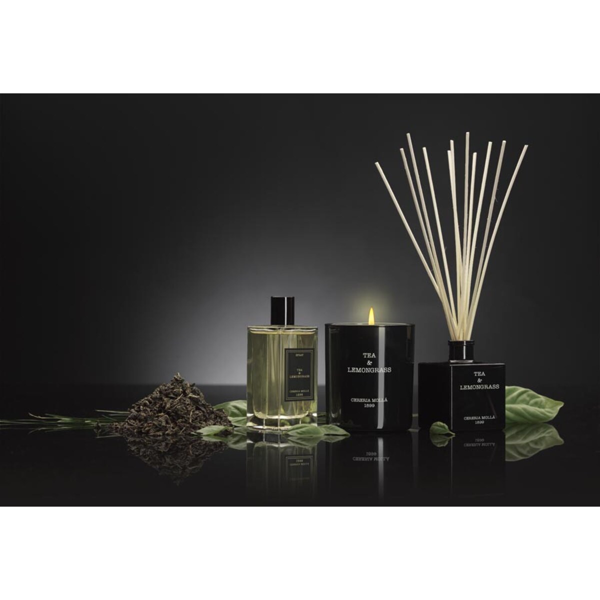 Dyfuzor zapachowy Tea & Lemongrass, 100 ml, Cereria Molla