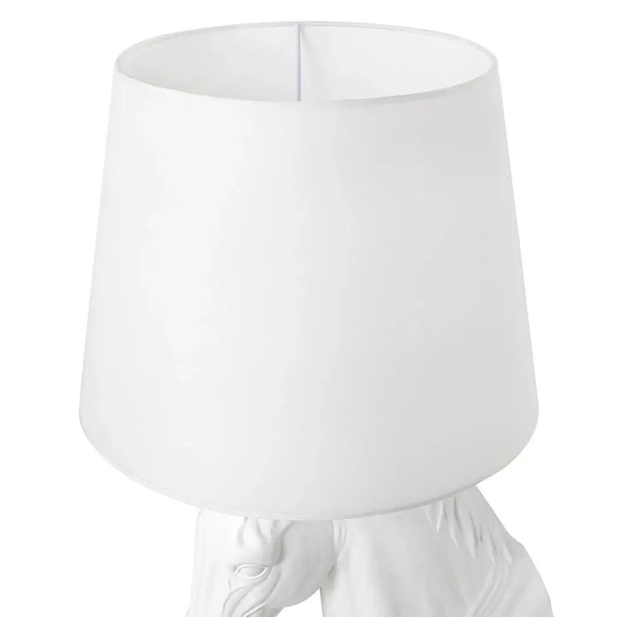 Podłogowa lampa salonowa HORSE S biały koń abażurowy