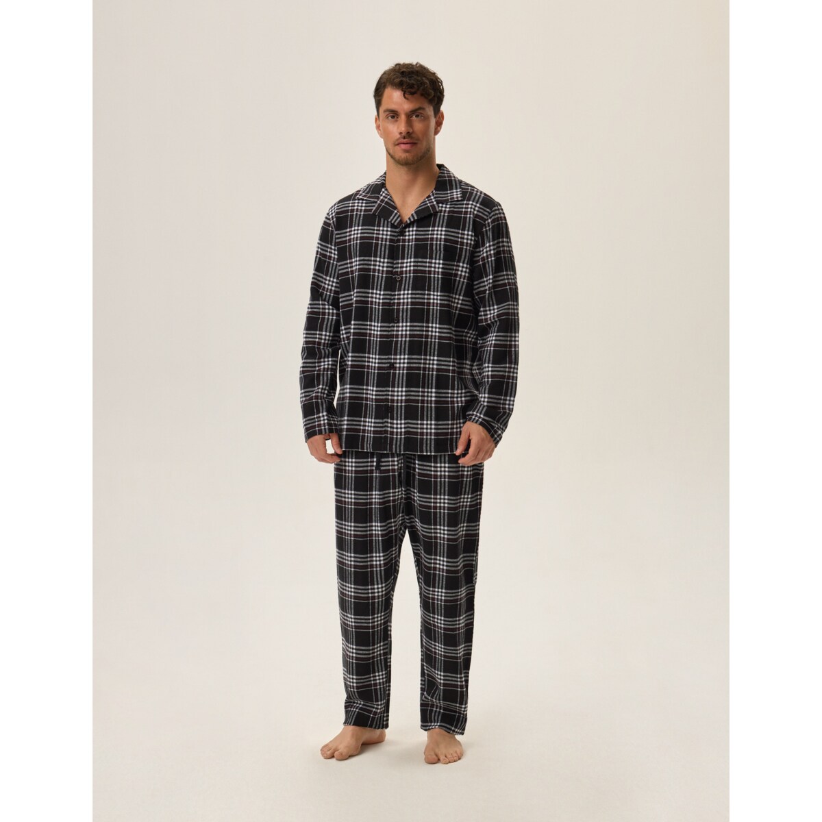 Piżama Honor 2 41943-99X Czarna Czarny, L