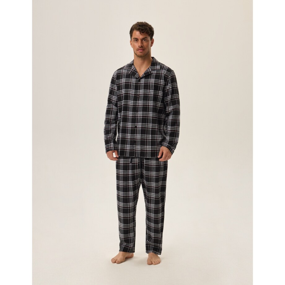 Piżama Honor 2 41943-99X Czarna Czarny, L