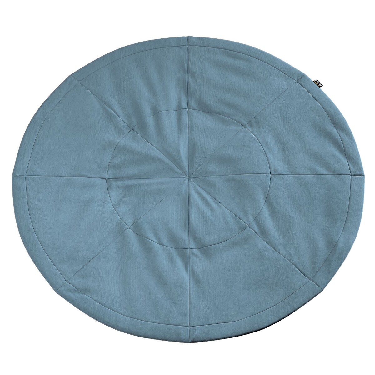 Mata okrągła, niebieski, 130cm, Rainbow Cream