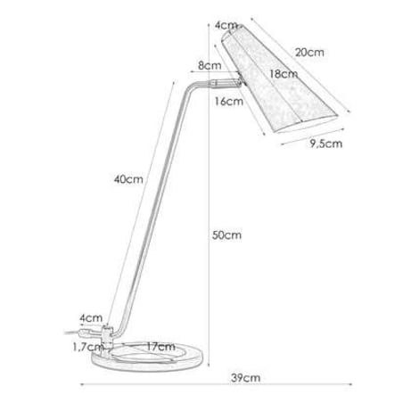 Stojąca LAMPKA biurkowa CAL 106781 Markslojd metalowa LAMPA stołowa czarna