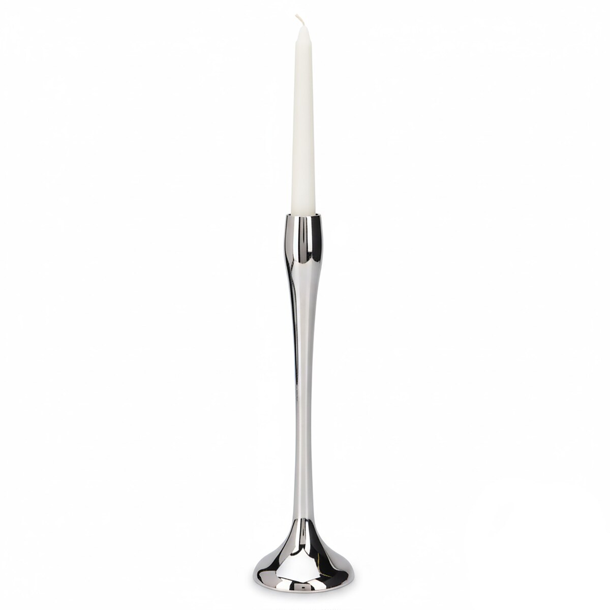 Świecznik Metalowy Pojedynczy Na Świecę Świeczki Świąteczny Glamour 31 cm