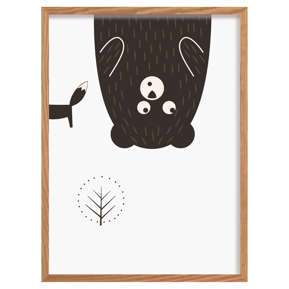 Obrazek Scandi Forest bear II 30x40cm, 30x40cm