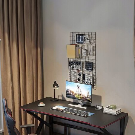 Biurko gamingowe stół dla gracza komputerowe czarne duże nowoczesne 120 cm