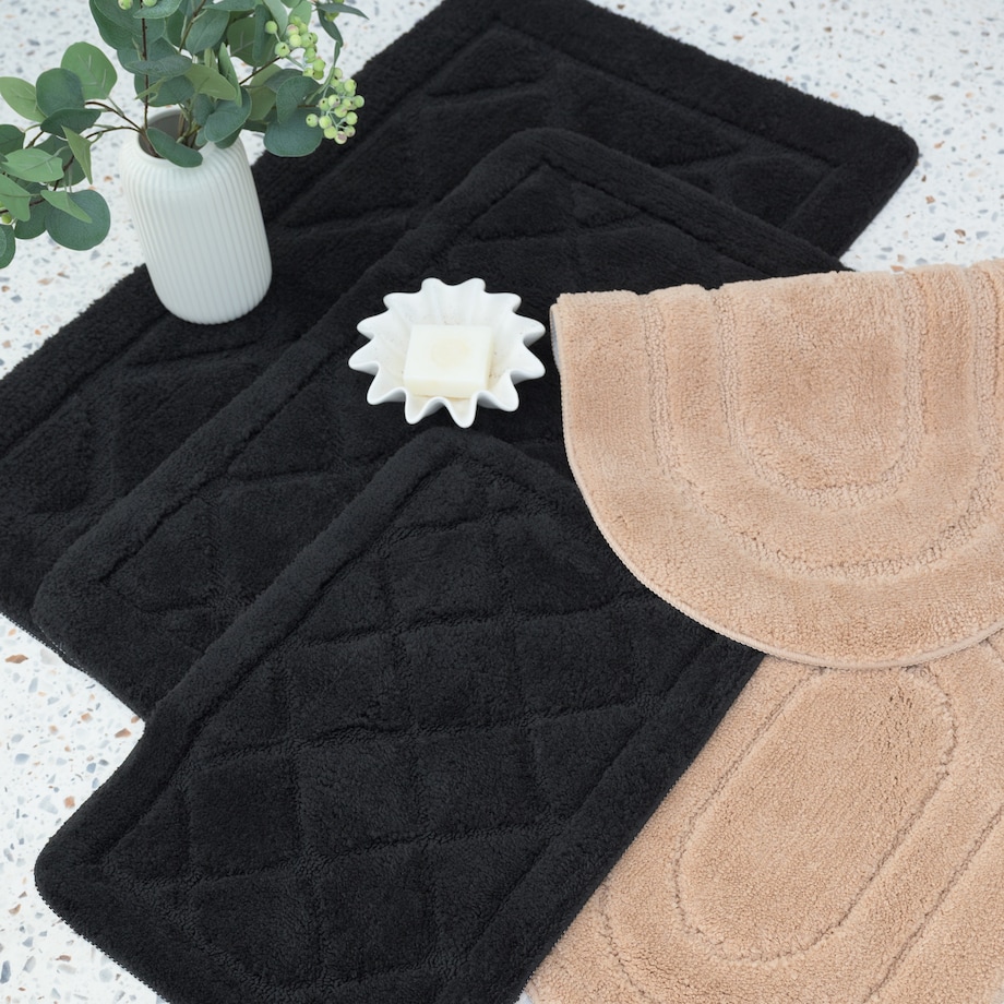 Dywanik łazienkowy Soft 50x80 cm e-floor antypoślizgowy czarny