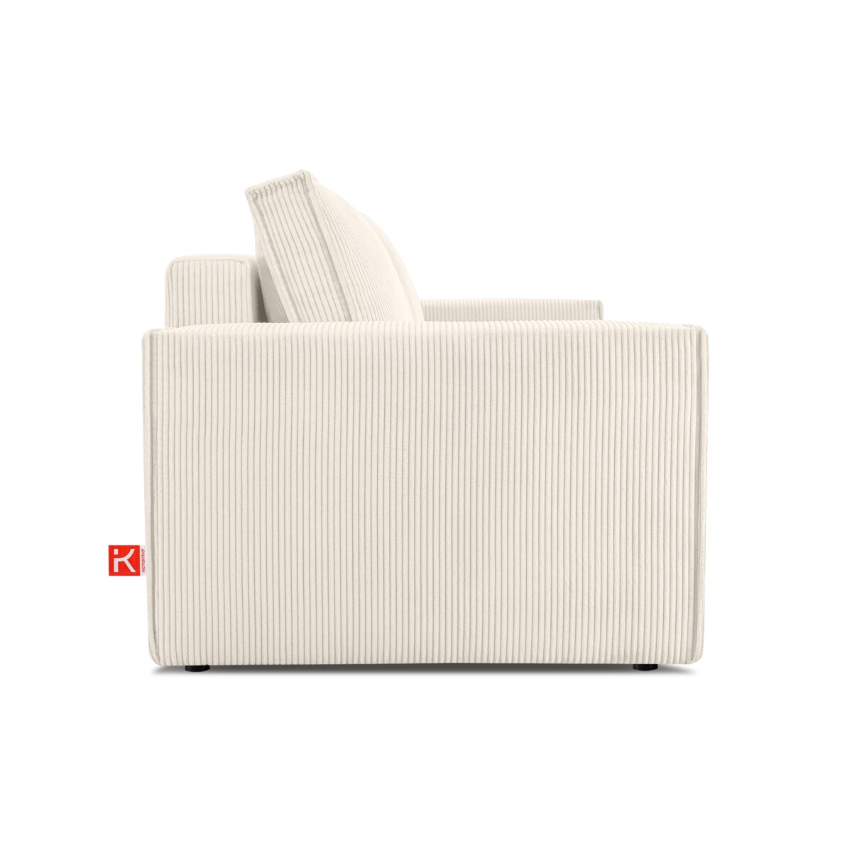 KONSIMO NAPI Sofa 3-osobowa z podstawą łóżka w kolorze ecru