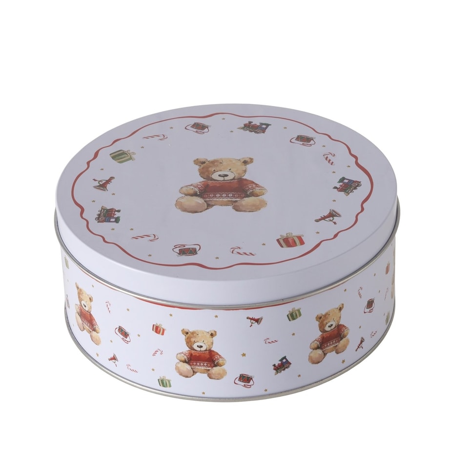 Puszki 2 szt. metalowe świąteczne 16/18x7/8 cm MISHA