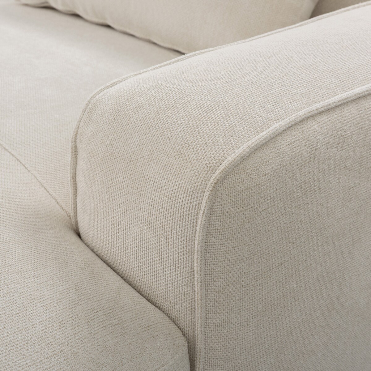 Sofa Silkeborg crème white prawa, 305x105x85 cm