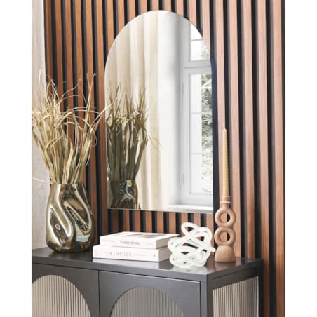 Lustro ścienne ANNECY 50 cm 75 cm Srebrny