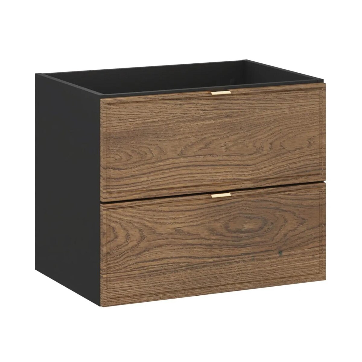 Szafka pod umywalkę TALIA CASELLA 2S 60cm dąb casella/czarny mat