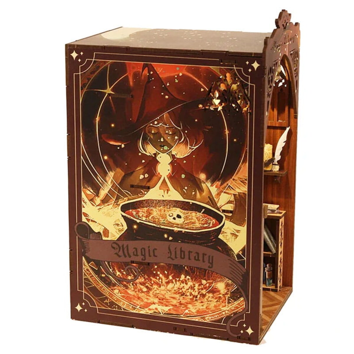 Miniaturowy domek Book Nook - Tajemnicza biblioteka