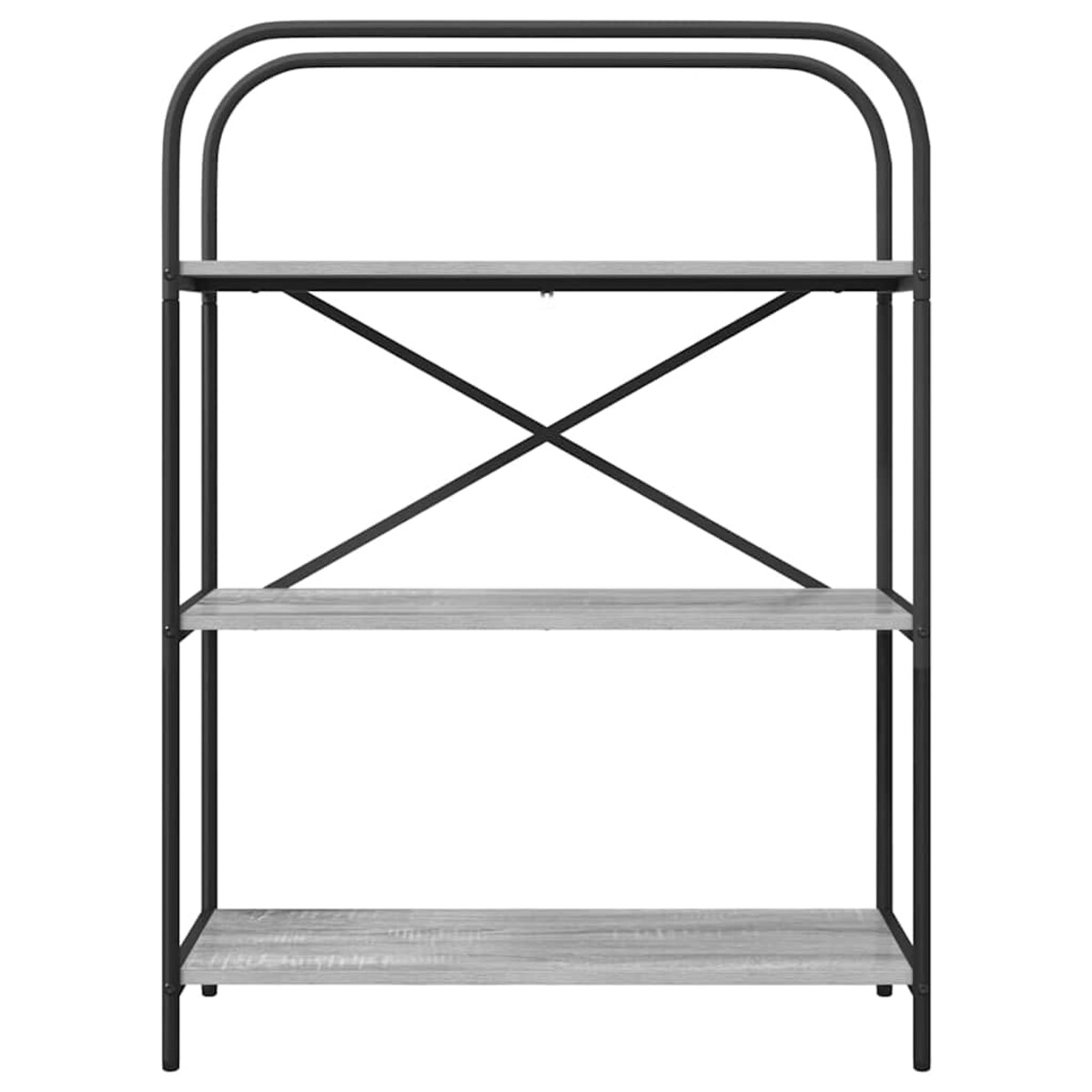 vidaXL Półka na książki Szary dąb sonoma 80 x 30 x 109 cm