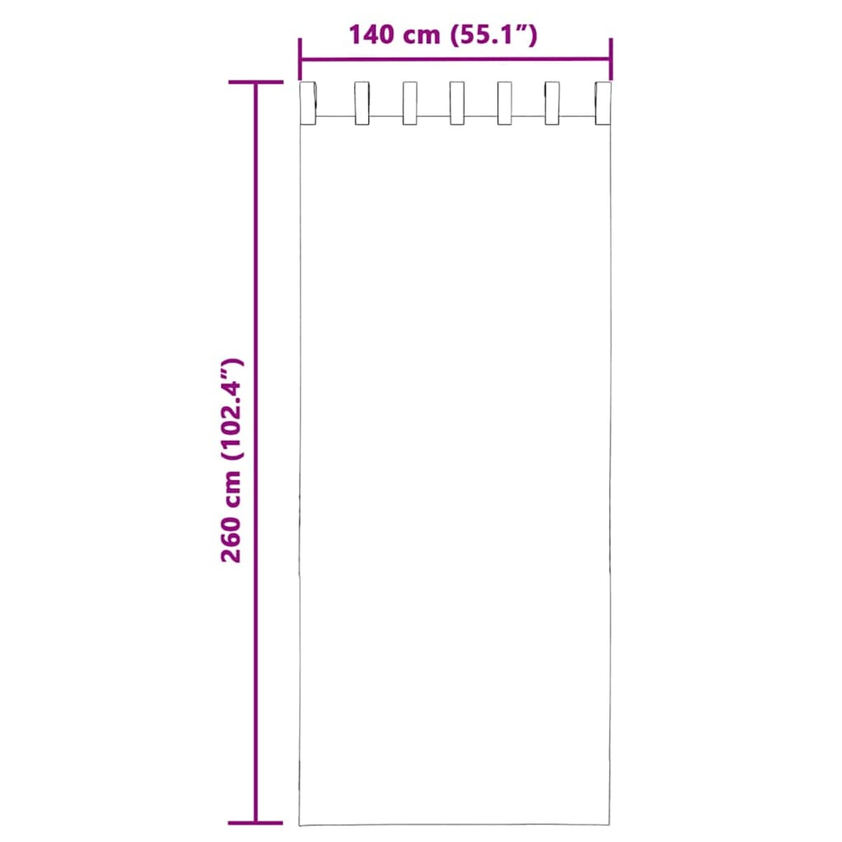 vidaXL Zasłony woalowe z zakładką na górze 2 szt. kremowe