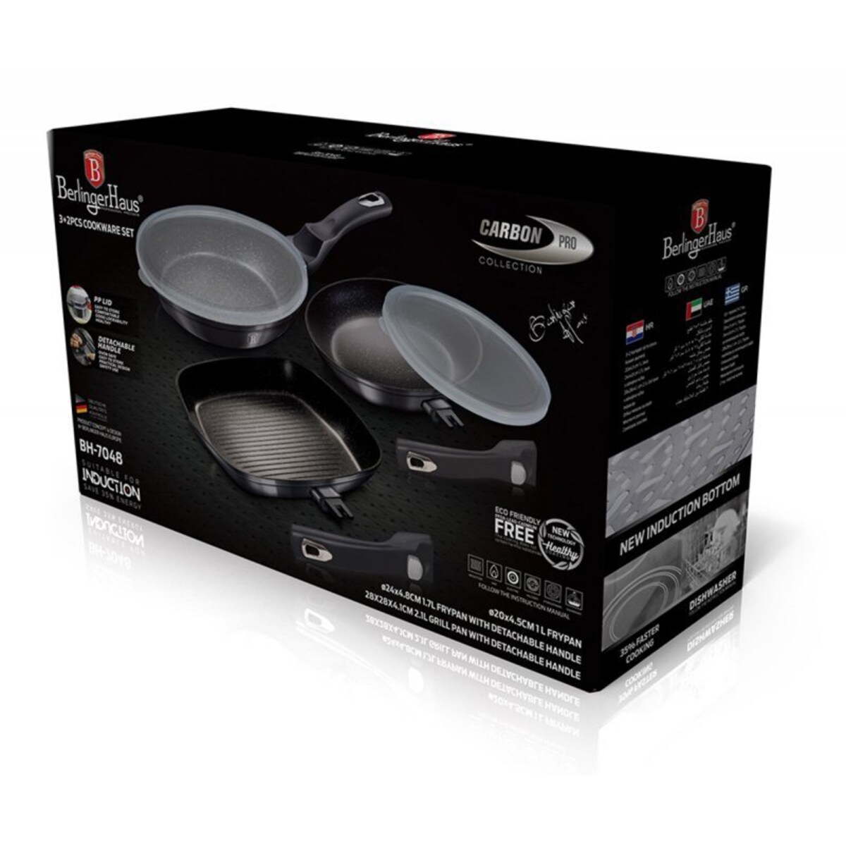 Zestaw 3 Patelni Granitowych Berlingerhaus