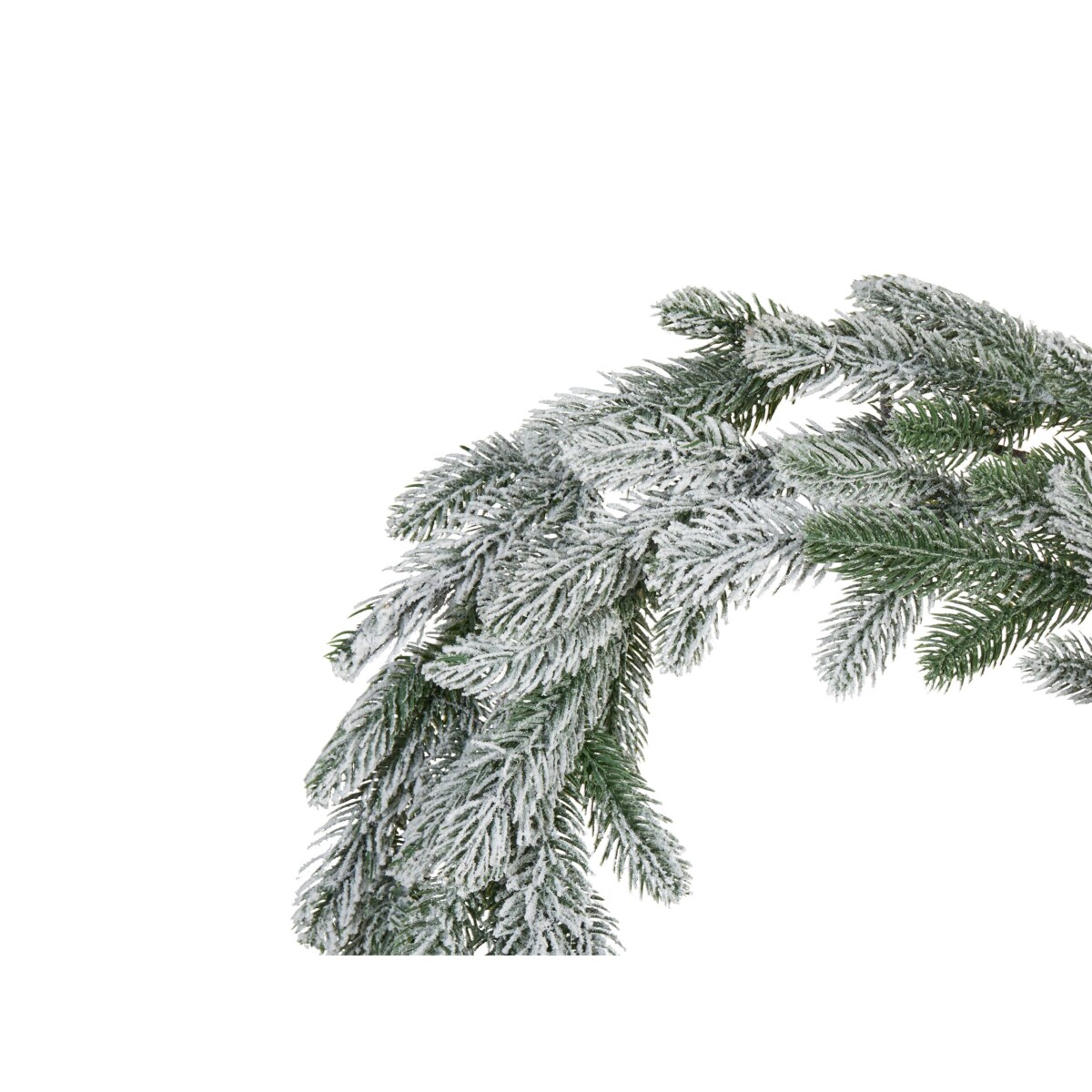 Dekoracyjny wieniec świąteczny ze światełkami 45 cm zielony ALBINI