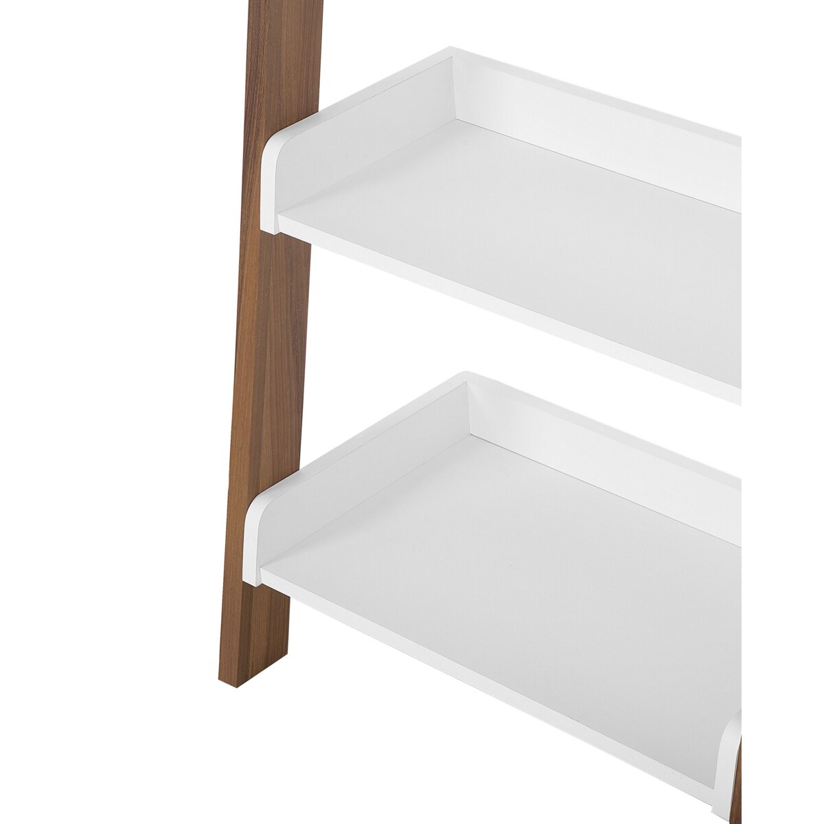 Regał drabina 5 półek ciemne drewno z białym MOBILE TRIO