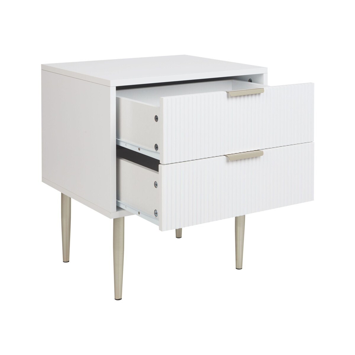 Szafka nocna 2 szuflady SOHO Biały