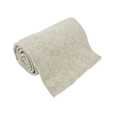 Koc dzianinowy 150x200 cm – MILANO LATTE