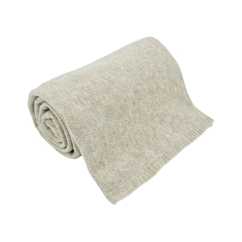 Koc dzianinowy 150x200 cm – MILANO LATTE