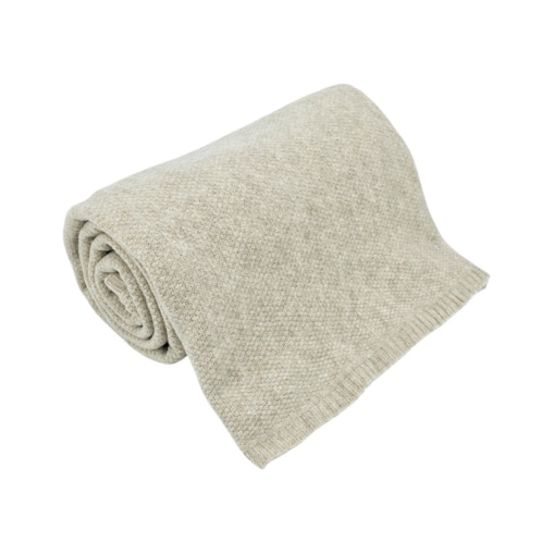 Koc dzianinowy 150x200 cm – MILANO LATTE