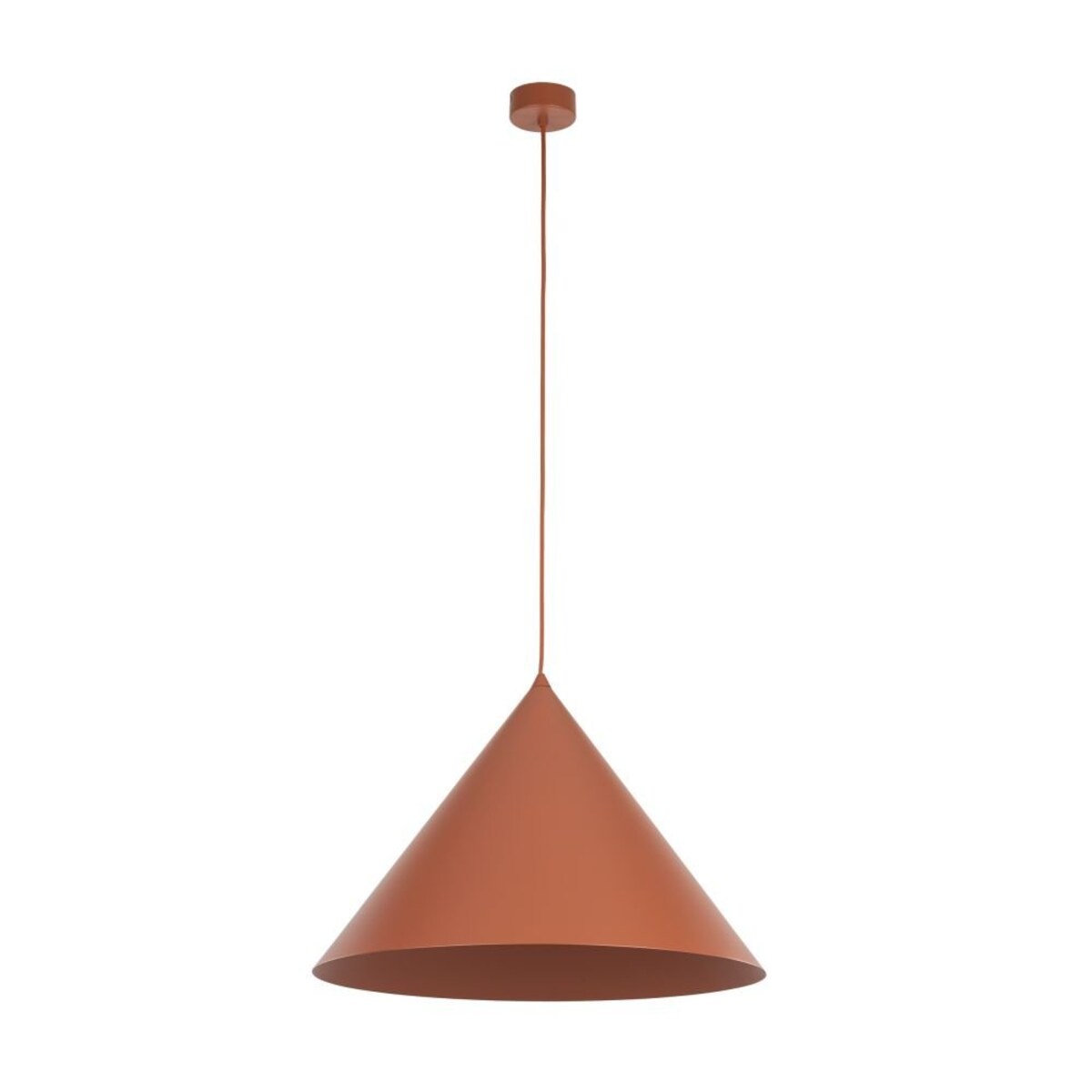 Lampa wisząca TK Lighting CONO BRICK 10089 ceglasty klosz 50 cm E27 nowoczesna regulowana do salonu i jadalni