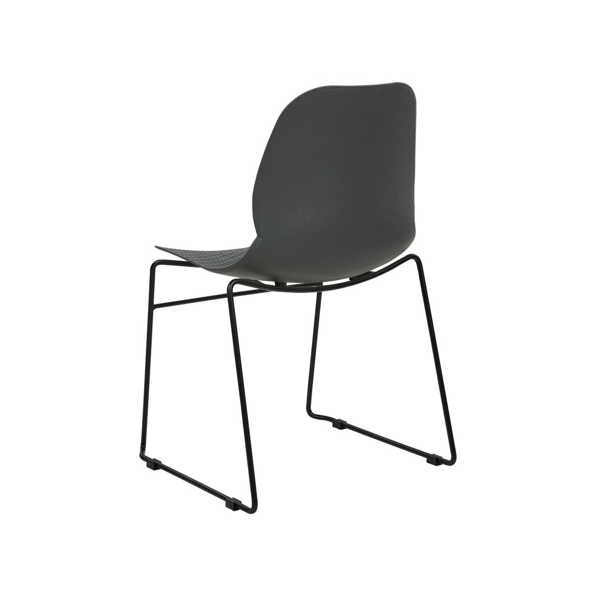 Zestaw 4 krzeseł do jadalni ciemnoszary PANORA