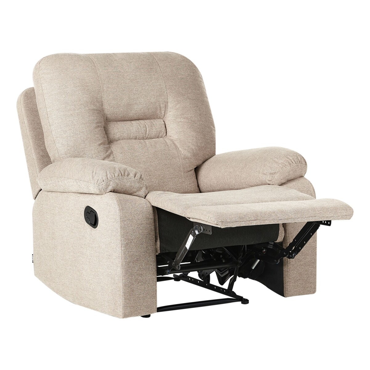 Komplet wypoczynkowy z manualną funkcją relaksu BERGEN Beżowy dla 6 osób