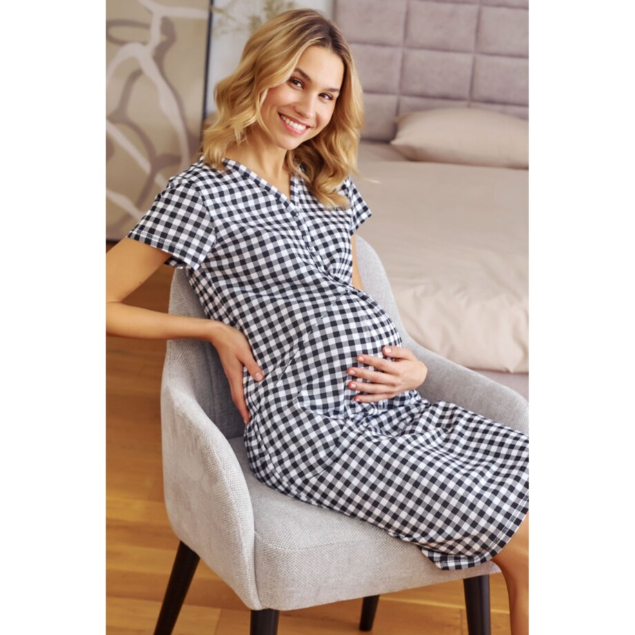 Koszula nocna dla kobiet w ciąży i mam karmiących