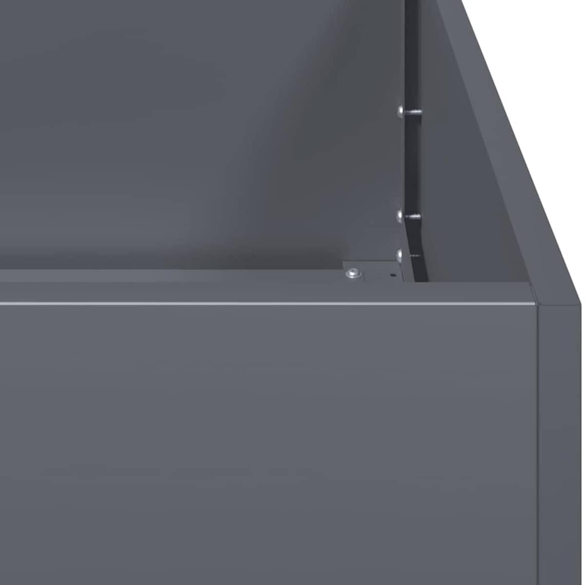 vidaXL Doniczka Antracytowa 40x80x80 cm Stalowa