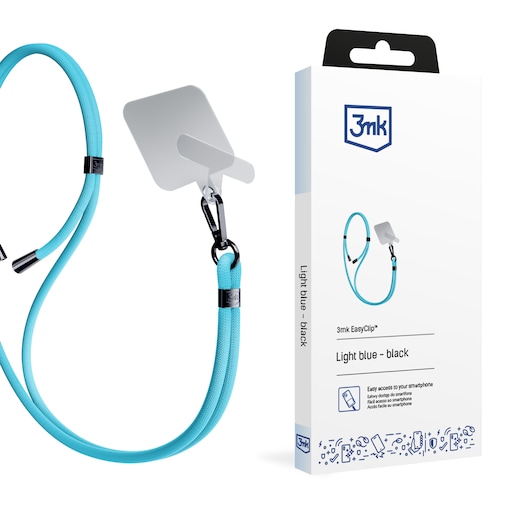 Smycz do telefonu - 3mk EasyClip Light Blue