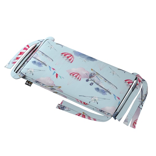 Ochraniacz do łóżeczka, niebiesko-różowy, 180x30cm, Magic Collection