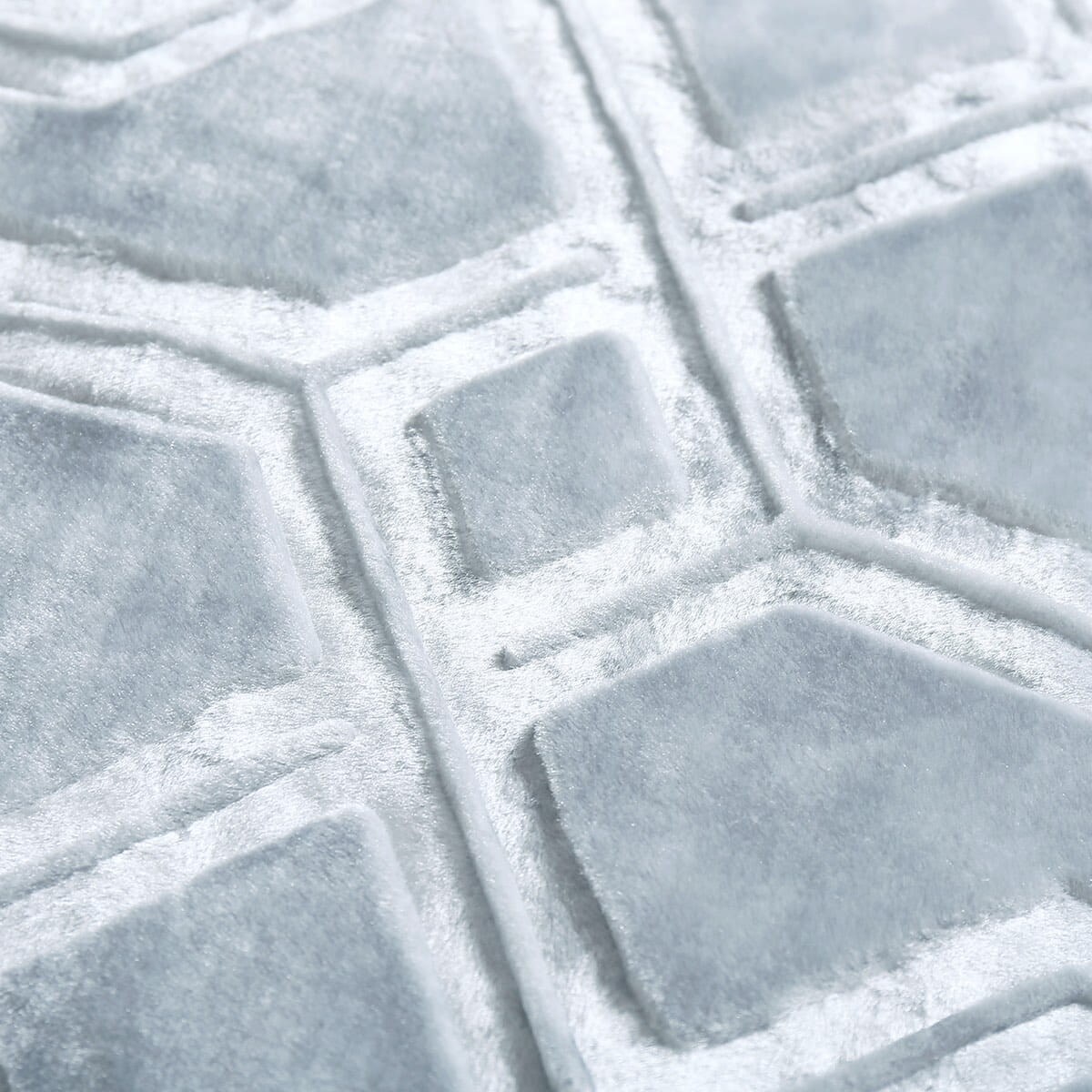 Gruby Szary Koc Akrylowy 160 x 200 Vito miękki Ciepły na Kanapę Łóżko Spania