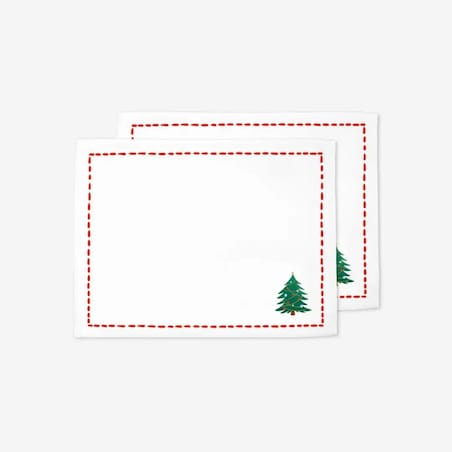 Podkładki świąteczne - Minimalistyczna choinka