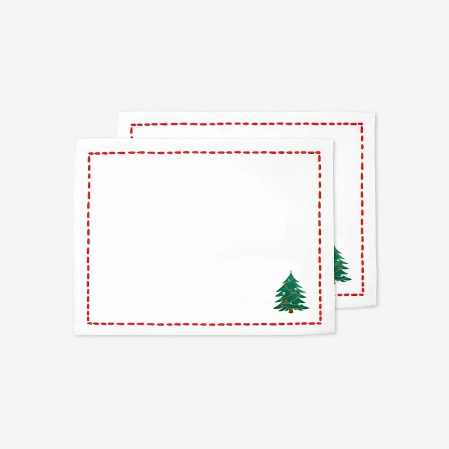 Podkładki świąteczne - Minimalistyczna choinka