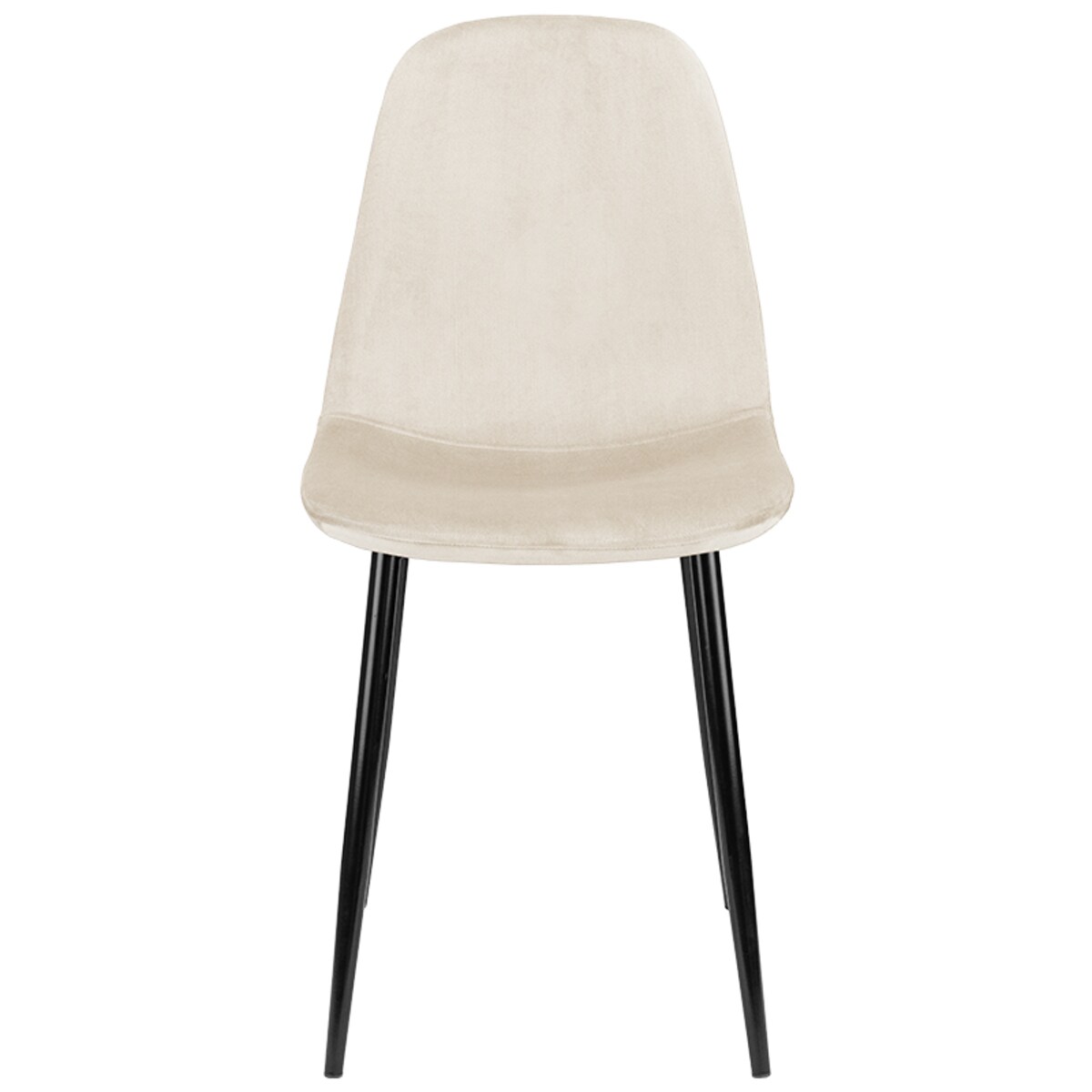 Krzesło tapicerowane do salonu jadalni welurowe beżowe loft