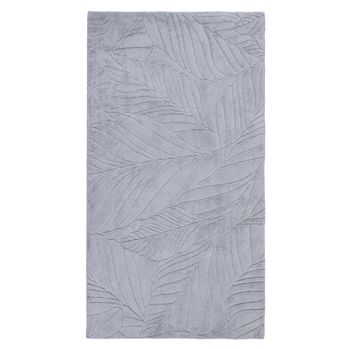 Dywan pluszowy Botanic Liście 80x150 cm e-floor Liście OEKO-TEX szary