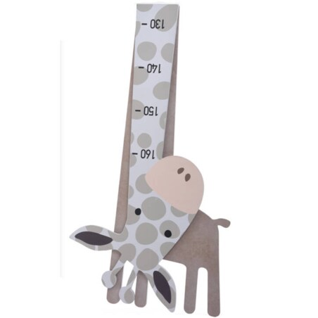 Miarka wzrostu dla dzieci, żyrafa, drewniana, do 160 cm