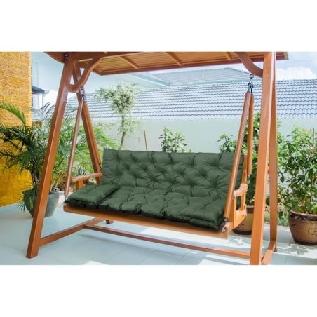 Poduszka Na Huśtawkę Ogrodową Ławkę 180X60X50Cm + 2 Poduszki Ogrodowa