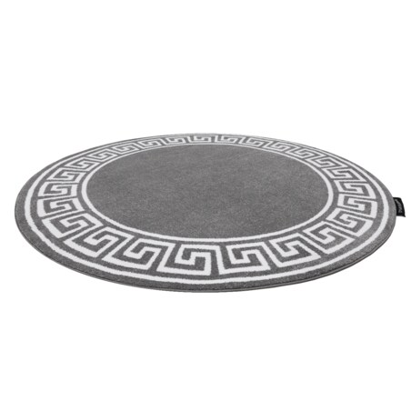 Dywan HAMPTON Grecos koło szary koło 120 cm