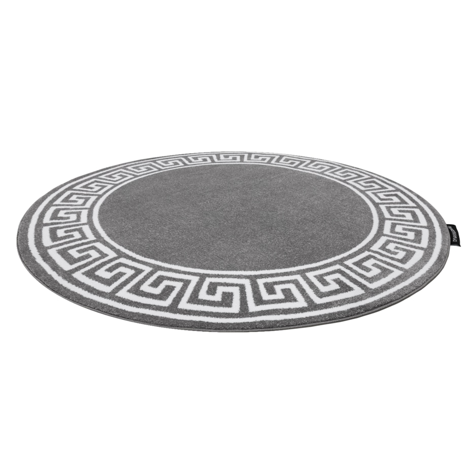 Dywan HAMPTON Grecos koło szary koło 120 cm