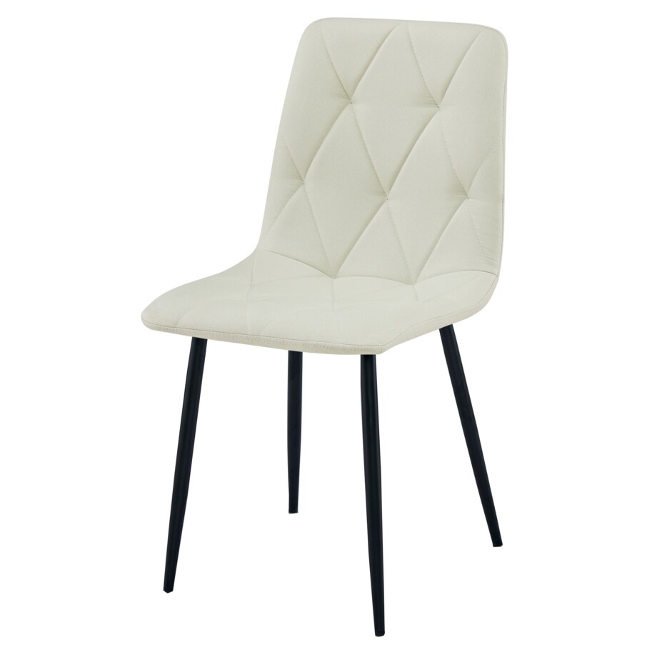 Krzesło Libra nowoczesny design, Beż Materiał / Nogi Czarne X1