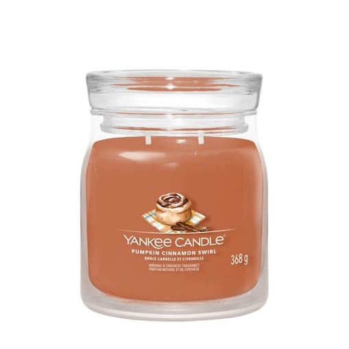 YC SIG.– Świeca średnia PUMPKIN CINNAMON SWIRL